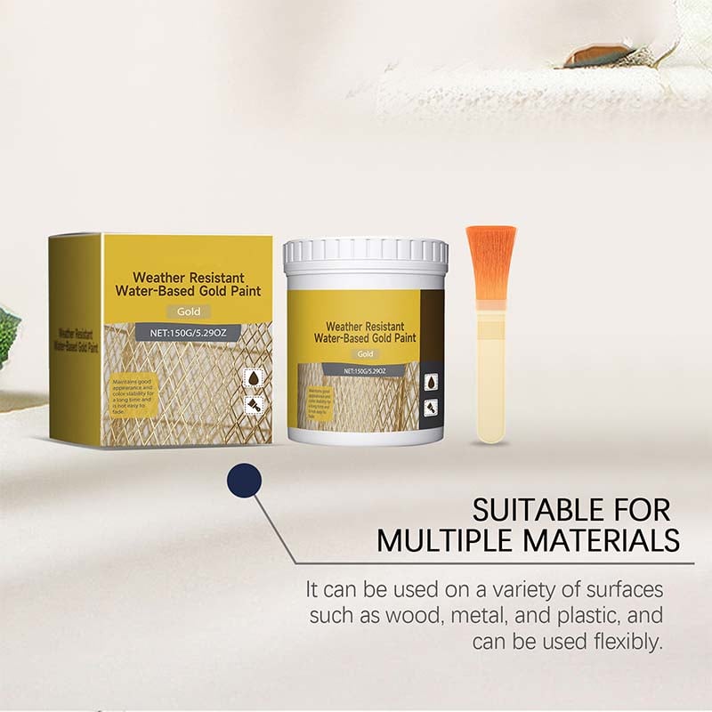 🎨🏡Water-Based Weather-Resistant Gold Paint 🔥Buy 2 Get 1 Free