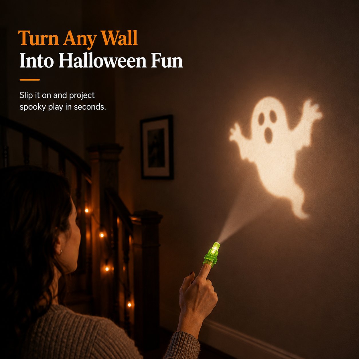 🎃 Halloween Finger Projector Lights – Mini Pattern Projector(36 Pcs)