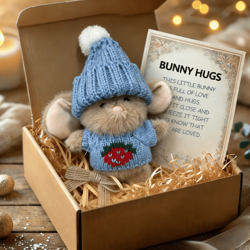 🎉Special Sale🐇Handmade Mini Bunny Hug Cute Easter Gift🎁 🔥🔥 Buy 2, Get 10% Off