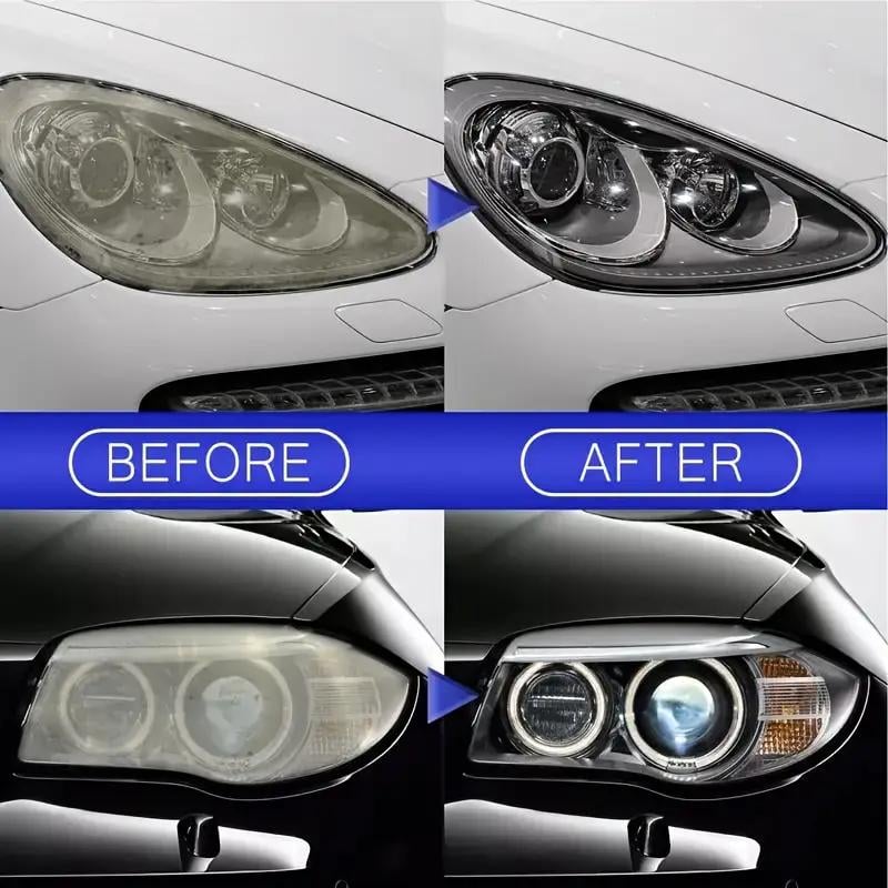 📢🔥Free sponge and rag🚘Automotive Headlamp Restoration Fluid Kit
