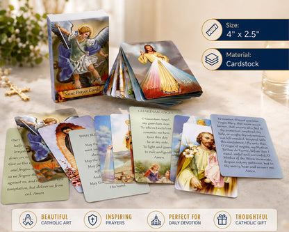 ✝️ Catholic Genuine Leather Holy Card Holder – Pocket Prayer Card Organizer with Snap Closure