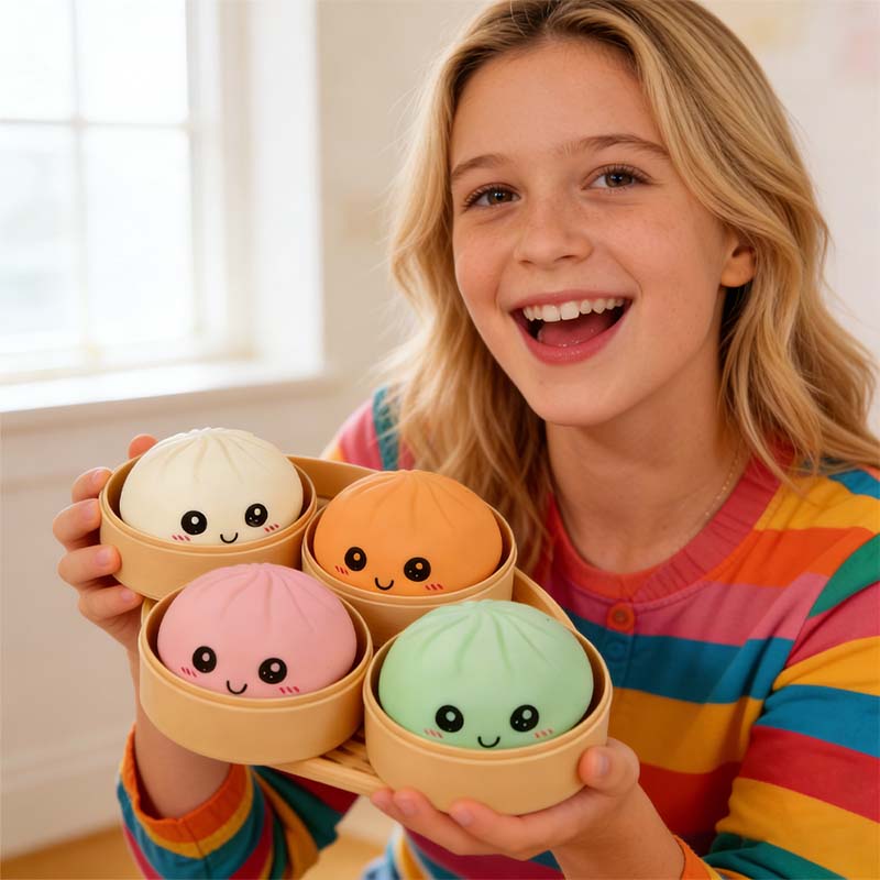 Ultra-Rare Rainbow Smiling Dumpling Squishy     🔥🔥 Buy 2, Get 10% Off