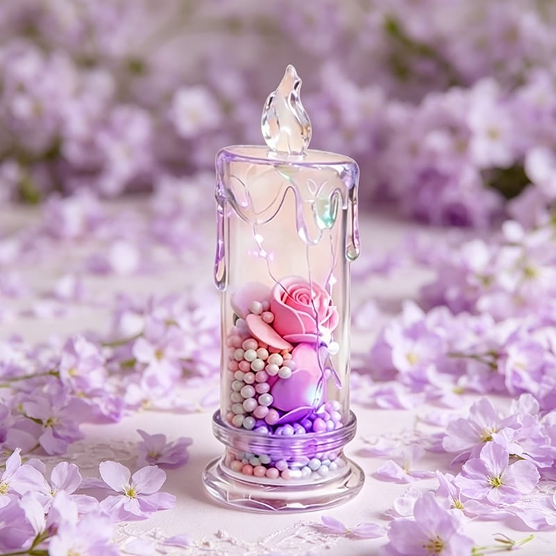 Buy 1 Get 1 Free🌹Realistic Rose Candle Lights — Battery-Powered, Smoke-Free LED Roses for Home Decor, Weddings, Parties & Gifts ✨