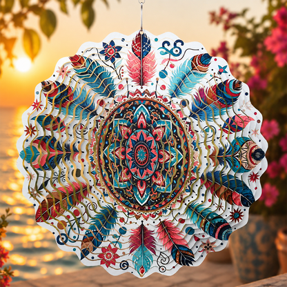 ✨3D Rotating Wind Spinner🏡Metal Garden Hanging Decor for Patio & Yard