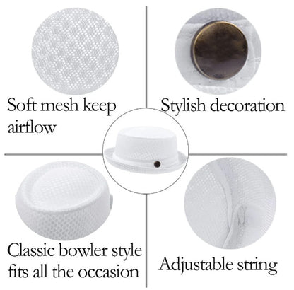 Unisex Breathable Mesh Pork Pie Hat