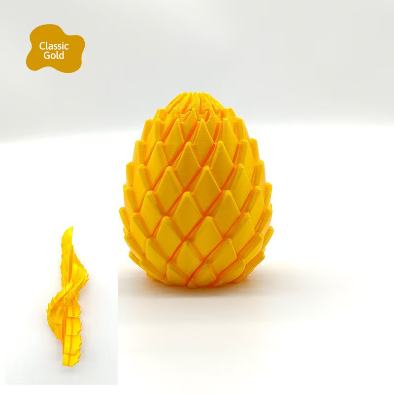 🎁3D-printed dragon egg🦖 = the ultimate stress reliever: just give it a twist, and your stress melts away 🔄