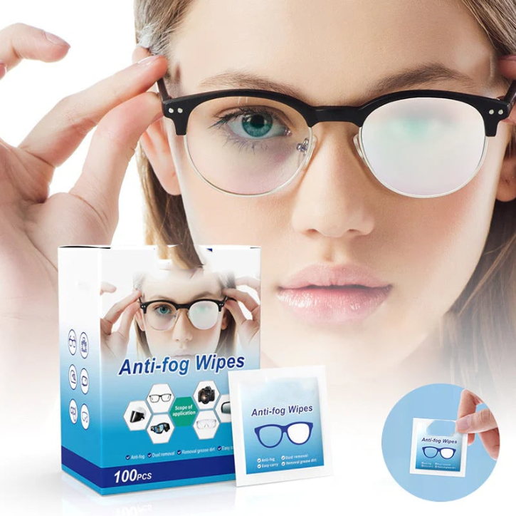🔥Anti-Fog Lens Wipes(100 Pcs)