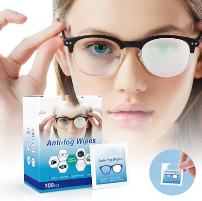 🔥Anti-Fog Lens Wipes(100 Pcs)