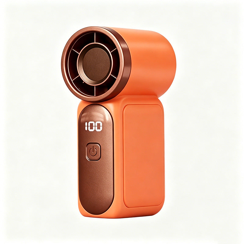 ✨ Mini Pocket Fan with LED Screen – Powerful Portable Cooling