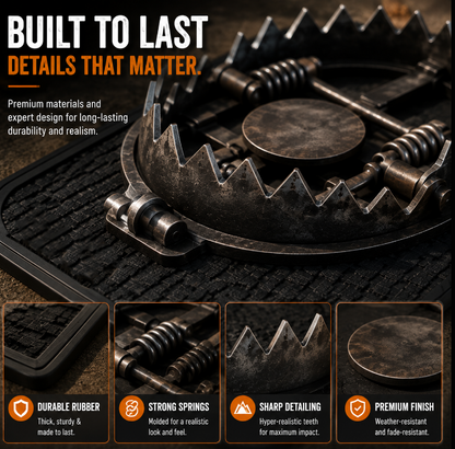 🔥 Limited Time Deal – 3D Bear Trap Reaction Doormat | Realistic Funny Prank Door Mat That Makes Everyone Look Twice( 2D printing)