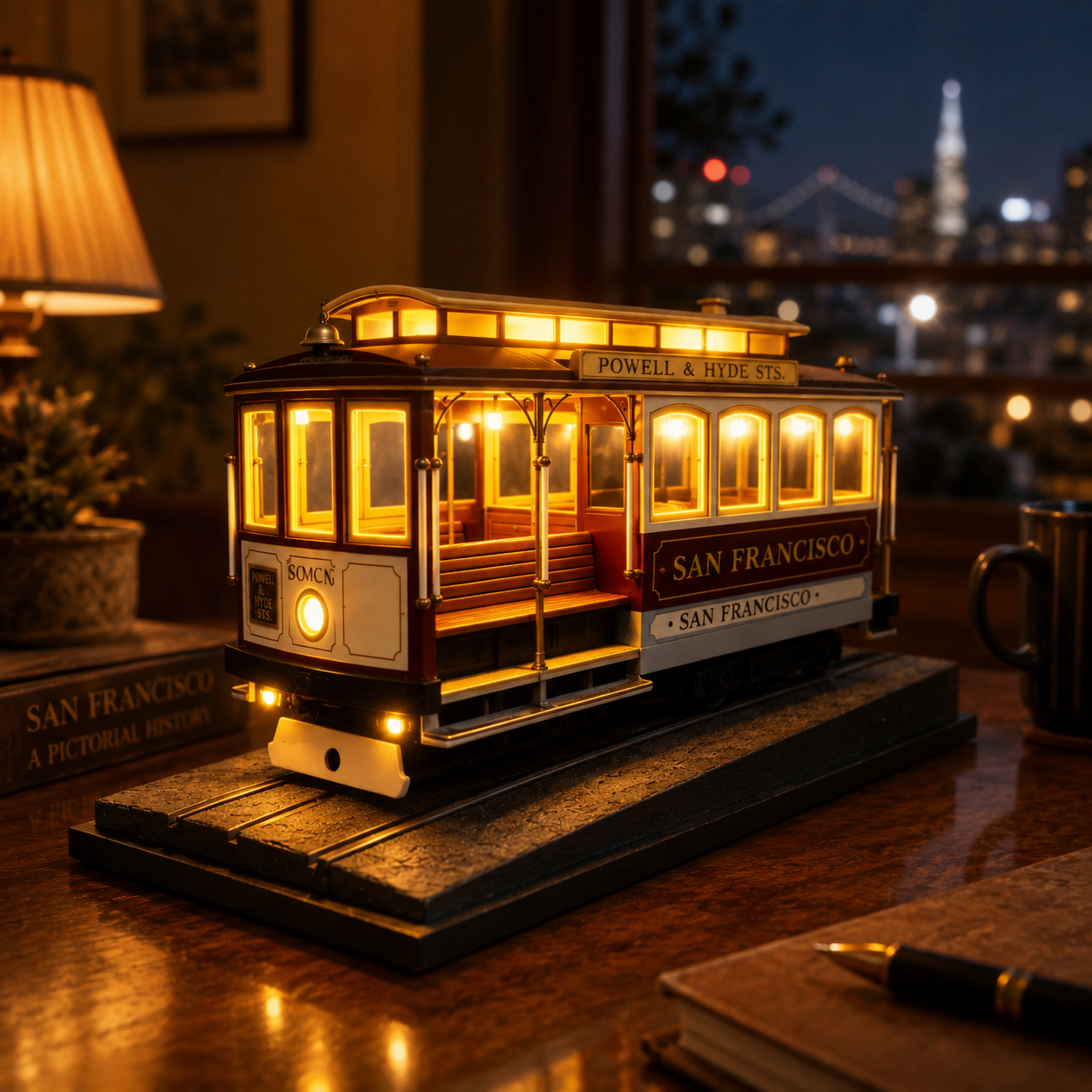⏰49% OFF Vintage San Francisco Tram Desk Lamp