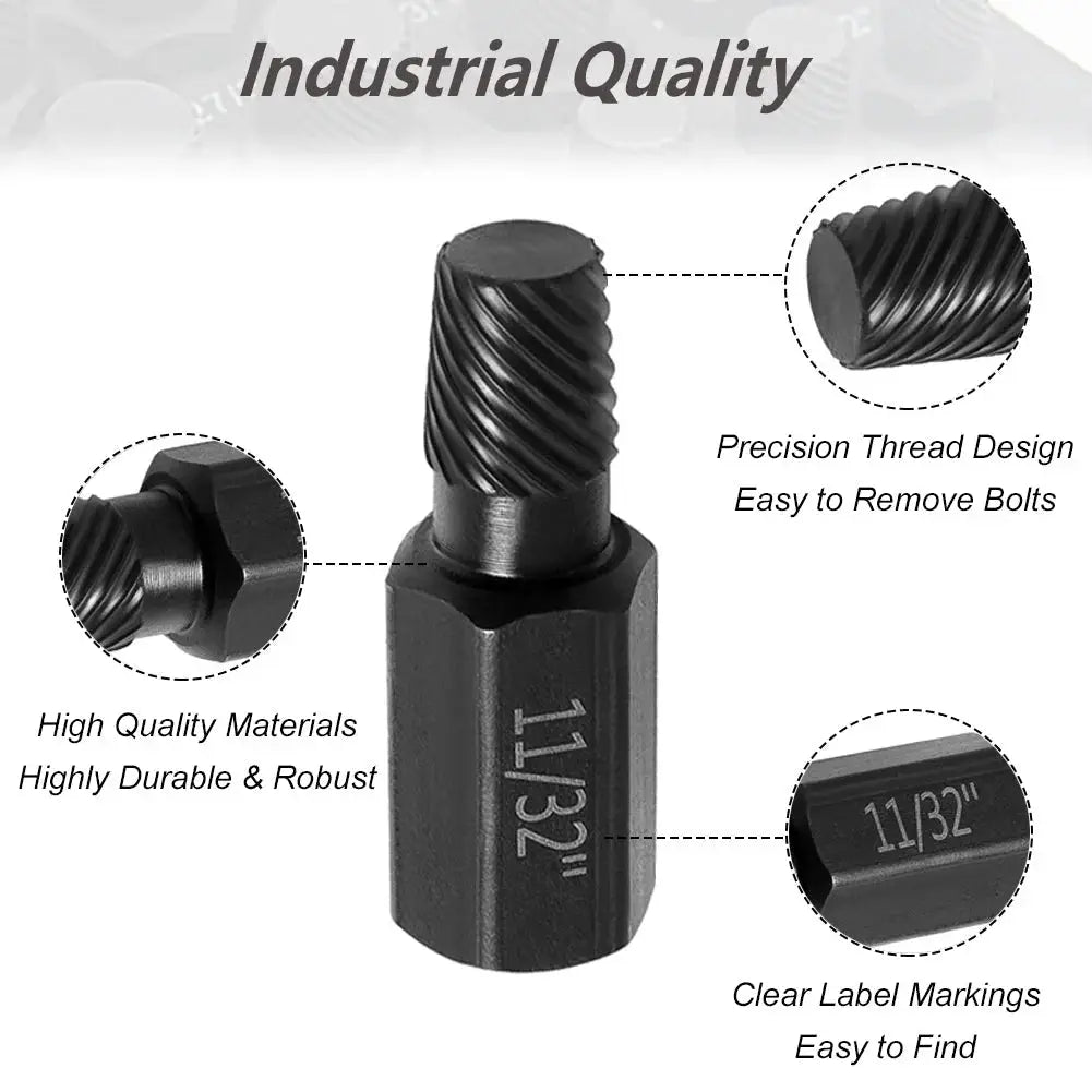 🔩 10Pcs Broken Head Screw Hexagon Socket Bolt Removal Tool