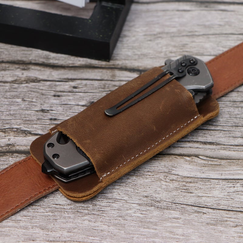 🔥Leather Pocket Belt Knife Case