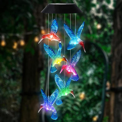 🦋 Enhance Your Garden - ✨Creative Bird Design Solar Wind Chimes🥳BUY 2 GET 10% OFF