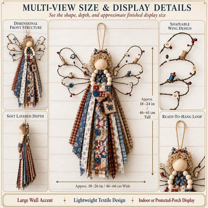 🪽 Angel Fabric Hanging DIY Kit - Stitch a Little Blessing That Stays Forever