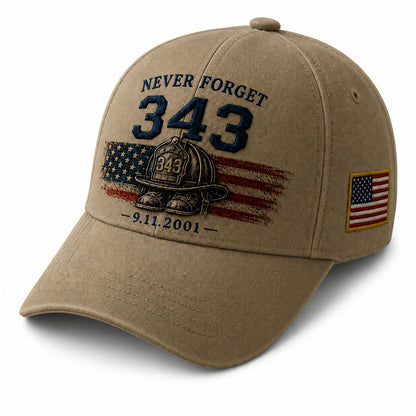 🧢Never Forget 343 Memorial Cap 🎁Buy 2 Get 10% Off
