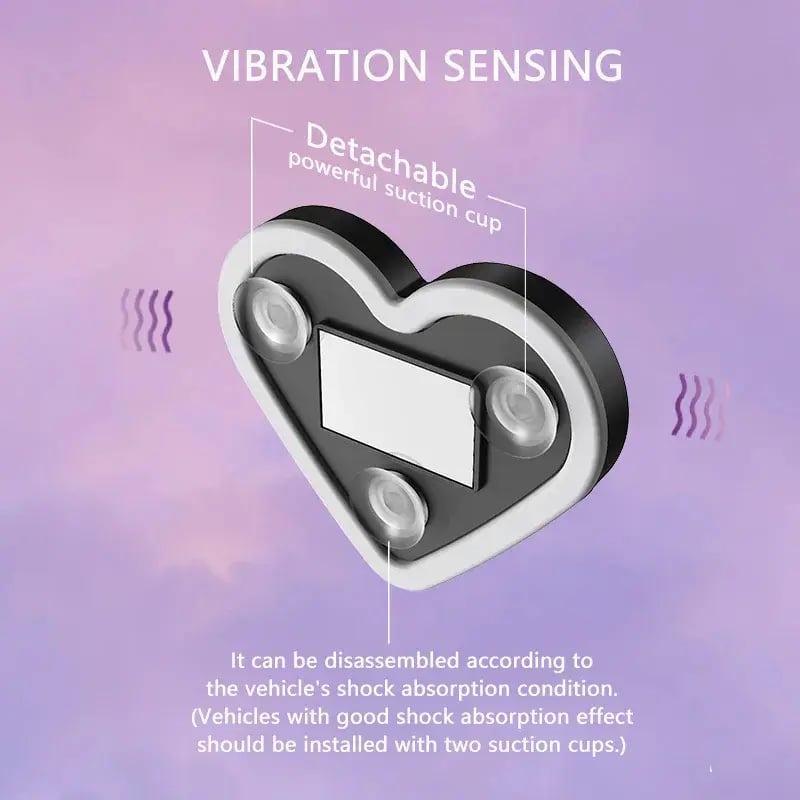 🔥🔥 Solar Powered Wireless LED Heart Shape C-Pillar Neon Light🥳BUY 2 GET 10% OFF