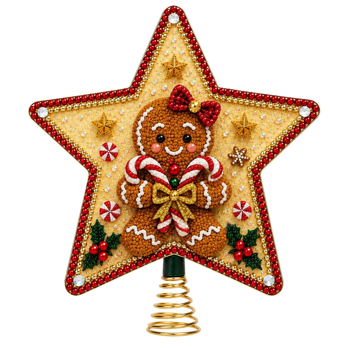 🏆Hot Sale⚡DIY Five-Pointed Star Diamond Painting Christmas Tree Topper