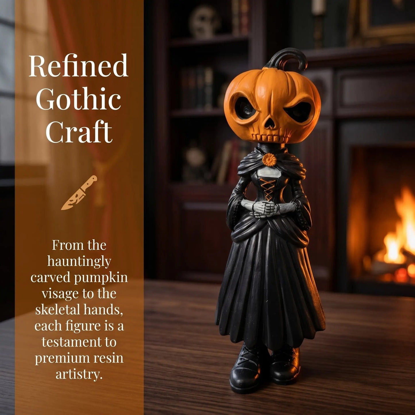 🎁🎉 50% OFF This Week! 🌟👻 Halloween Pumpkin Man Figurine 🎃