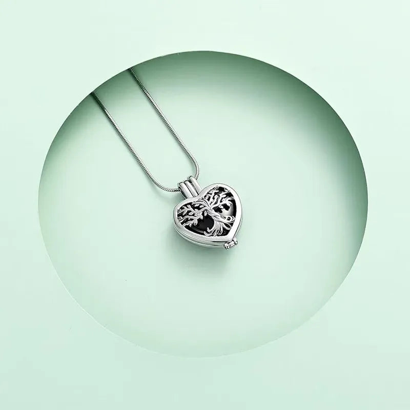 🌳❤️Heart Tree of Life Cremation Memorial Pendant | symbolizing the eternal continuity of life and love.