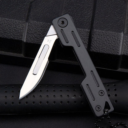 👉 🔪 Stainless Steel EDC Folding Knife + 10 Blades