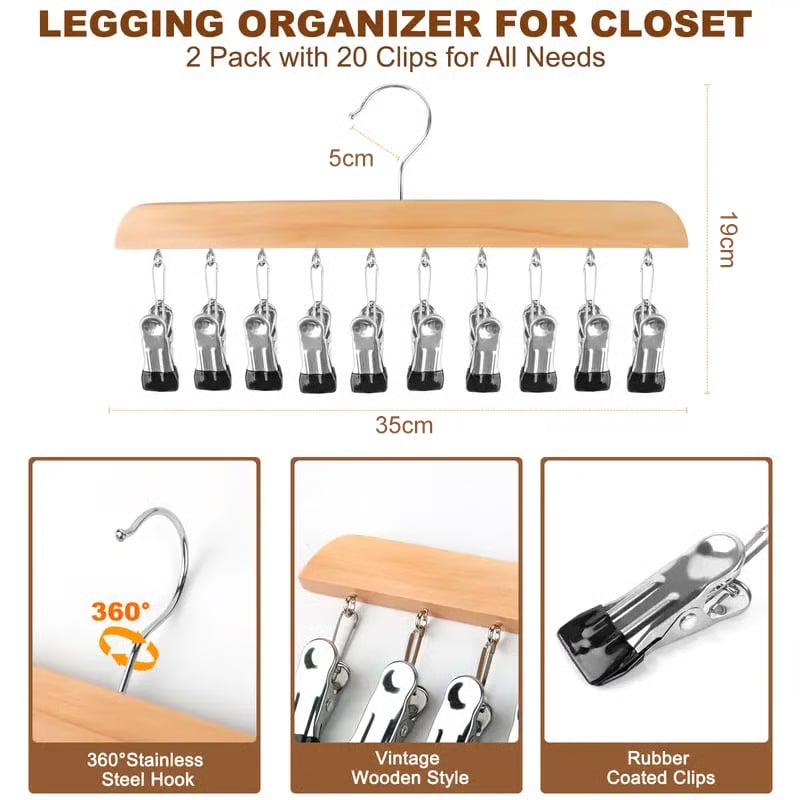 🔥Closet Organizer with 10 Clips - Space Saving Hanging Closet Organizer   🔥🔥 Buy 3, Get 15% Off