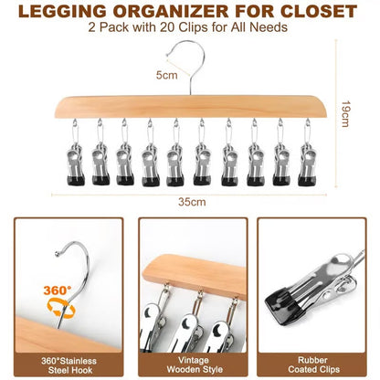 🔥Closet Organizer with 10 Clips - Space Saving Hanging Closet Organizer   🔥🔥 Buy 3, Get 15% Off