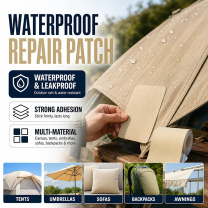 Self-adhesive tarpaulin repair patc