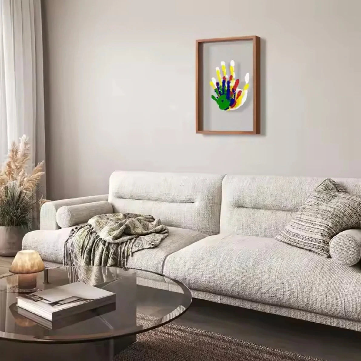 👶 Toddler Handprint Keepsake Frame – Capture Precious Memories Forever