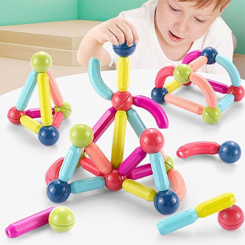 🏆Flash Sale⚡Magnetic Tiles Building Blocks for Toddlers 3-5 - STEM Educational Toys