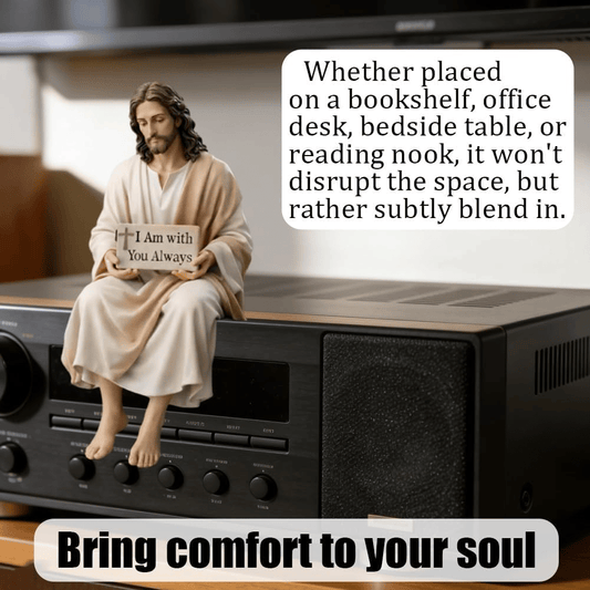 ✝️ Handcrafted Jesus Figurine – Peaceful Faith-Inspired Desk Decor 🙏