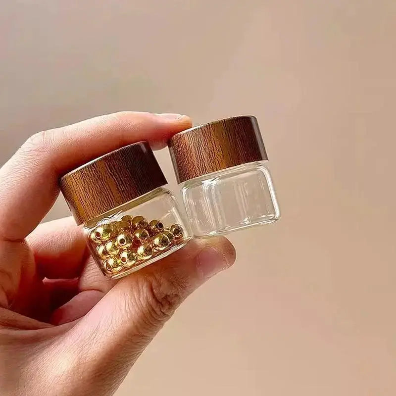 🌿 Portable Mini Glass Storage Jars