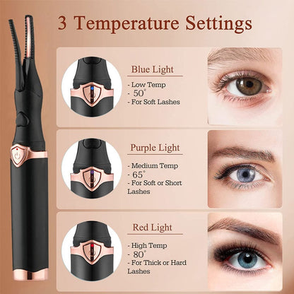 Electric Eyelash Curler for Instant Glam ✨ Blink & Dazzle!