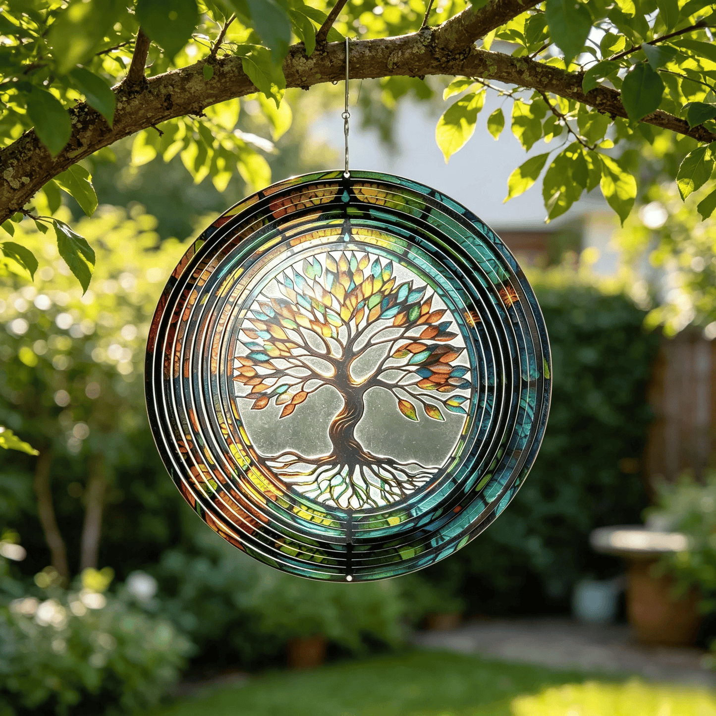 🎐 3D Rotating Wind Chime – Kinetic Hanging Wind Spinner for Garden, Balcony & Outdoor Decor