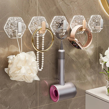10 PCS Punch-Free Ripple Wall Adhesive Hooks🥳