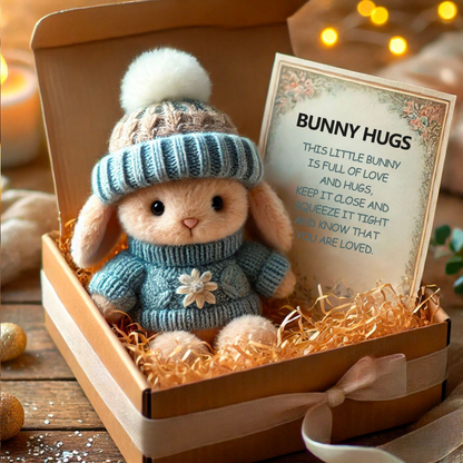 🎉Special Sale🐇Handmade Mini Bunny Hug Cute Easter Gift🎁 🔥🔥 Buy 2, Get 10% Off