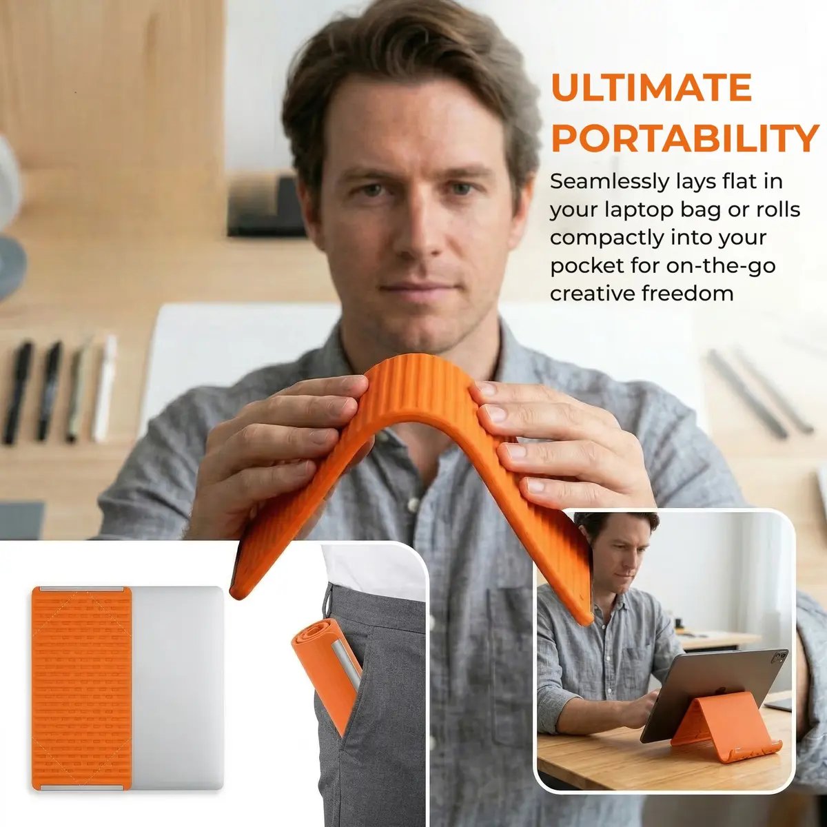 Flexible silicon  Phone holder stand, Bendable Rollable Foldable Design 🔥🔥Buy 2 Get 10% Off