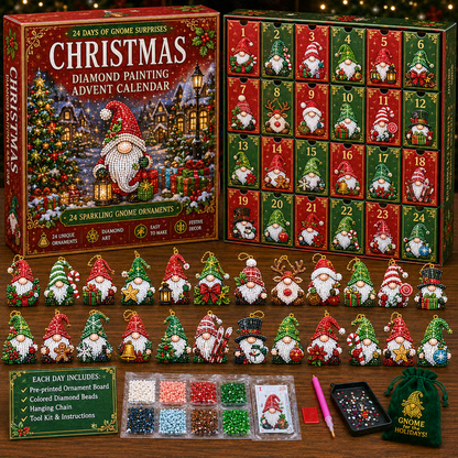 🔥LAST DAY 60% OFF - 🎃✨ 31 Days of Gnome Surprises Halloween Diamond Painting Advent Calendar