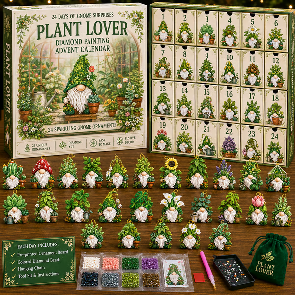 🔥LAST DAY 60% OFF - 🎃✨ 31 Days of Gnome Surprises Halloween Diamond Painting Advent Calendar