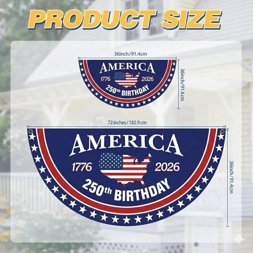 BUY 1 GET 1 FREE!🔥Celebrate America's 250th Birthday Banner