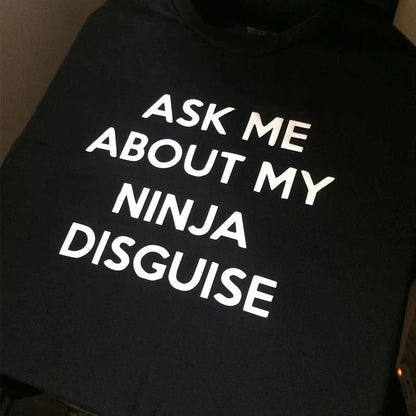 🔥🤣Ninja Disguise T-shirt，😍 Buy 1 Get 1 Free