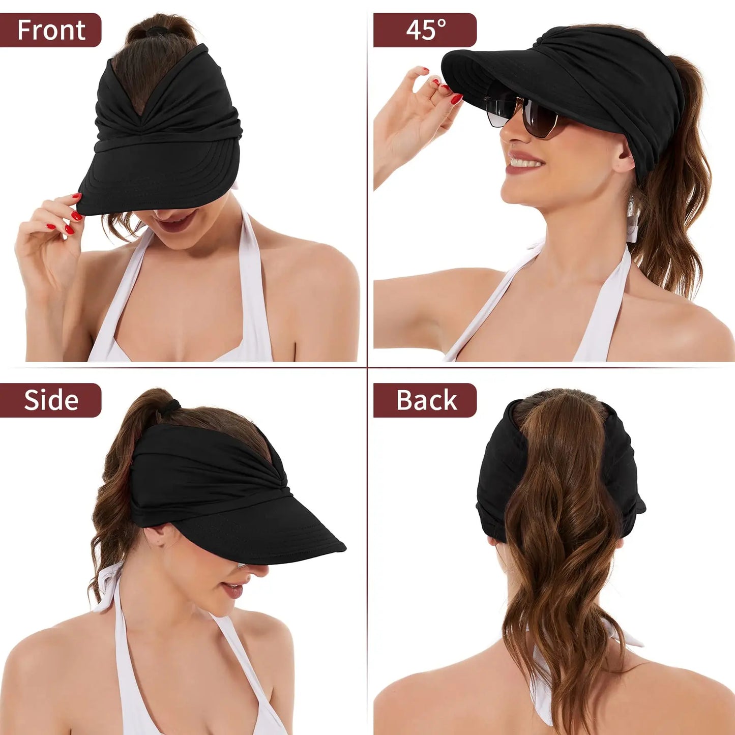 🏖️ UPF 50+ Sun Visor Hat for Women | 💖 Buy 2 Get 1 FREE