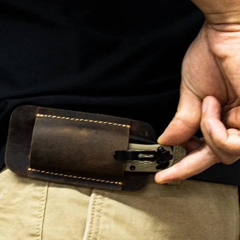 🔥Leather Pocket Belt Knife Case