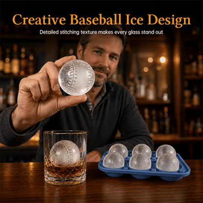 🧊⚾Baseball-Shaped Ice Ball Mold 🥃