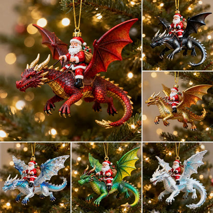 Santa’s Dragon Riders Ornament Collection
