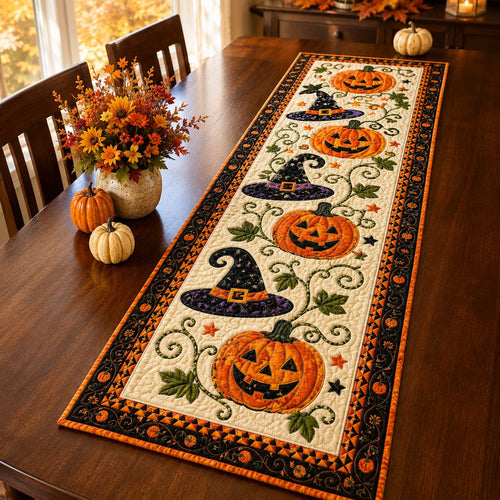 🎃Autumn Spell Quilted Table Runner