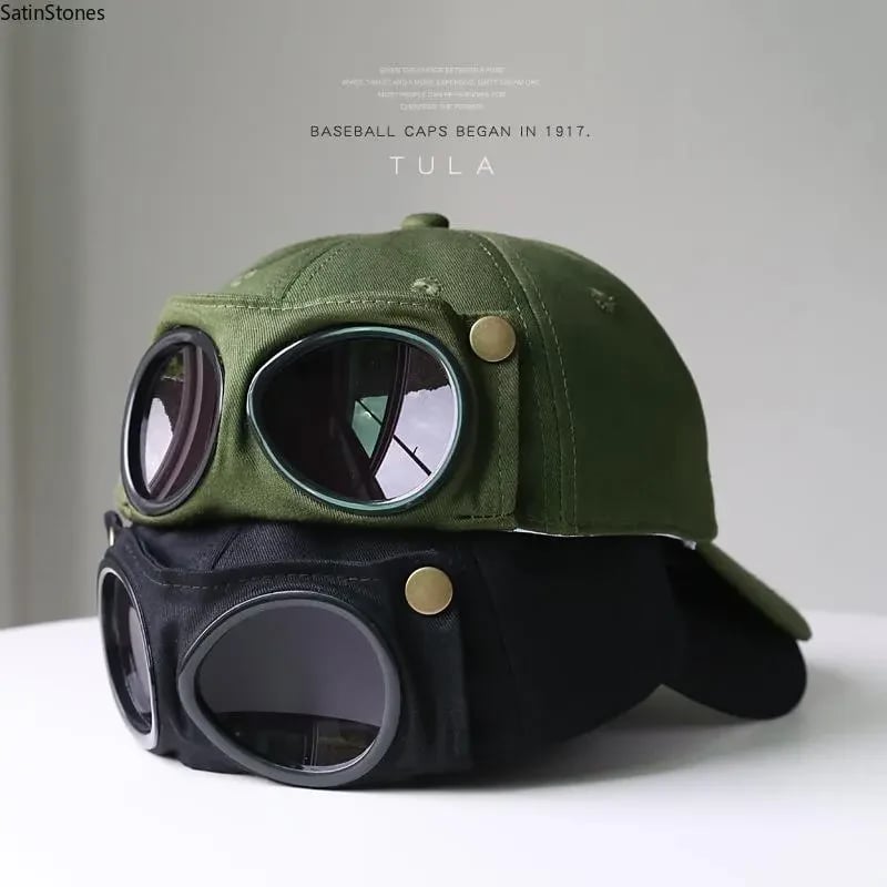 Men's Pilot Baseball Cap - Personalized Glasses-Ready
