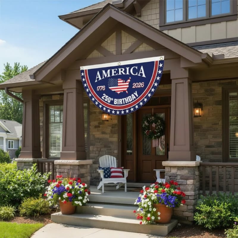 🎇 250th Anniversary USA Fan Flag 🇺🇸 | ✨Buy 1 Get 1 Free