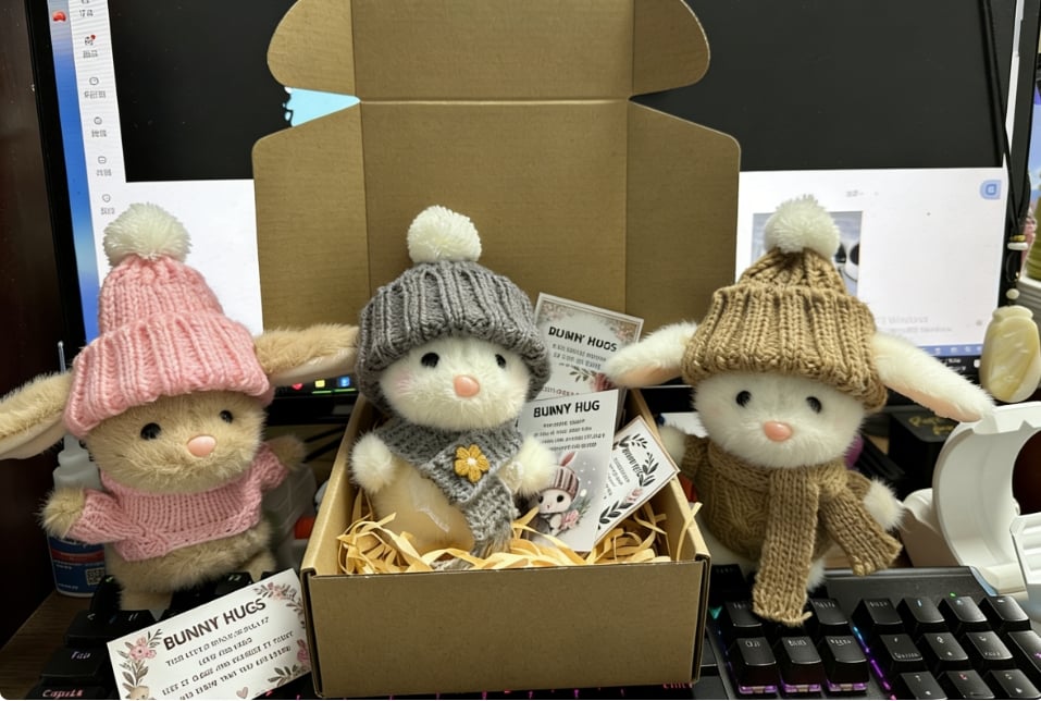 🎉Special Sale🐇Handmade Mini Bunny Hug Cute Easter Gift🎁 🔥🔥 Buy 2, Get 10% Off