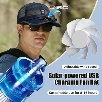 🧢 2026 Pro Outdoor Cooling Hat ❄️ Dual-Power Fan Cap🥳Buy 2 Get 10% Off